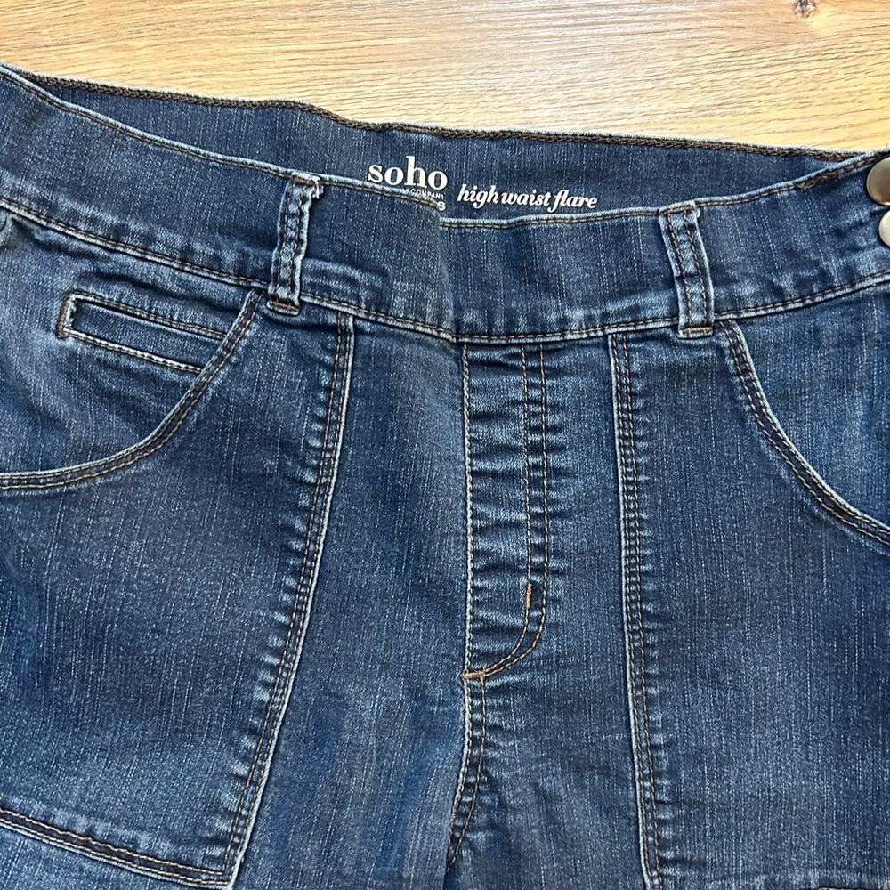 Soho high rise flare Women's Blue Jeans - Picture 2 of 4